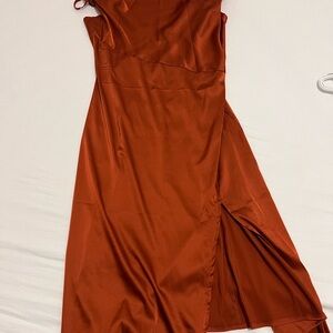 Elegant Rust Dress